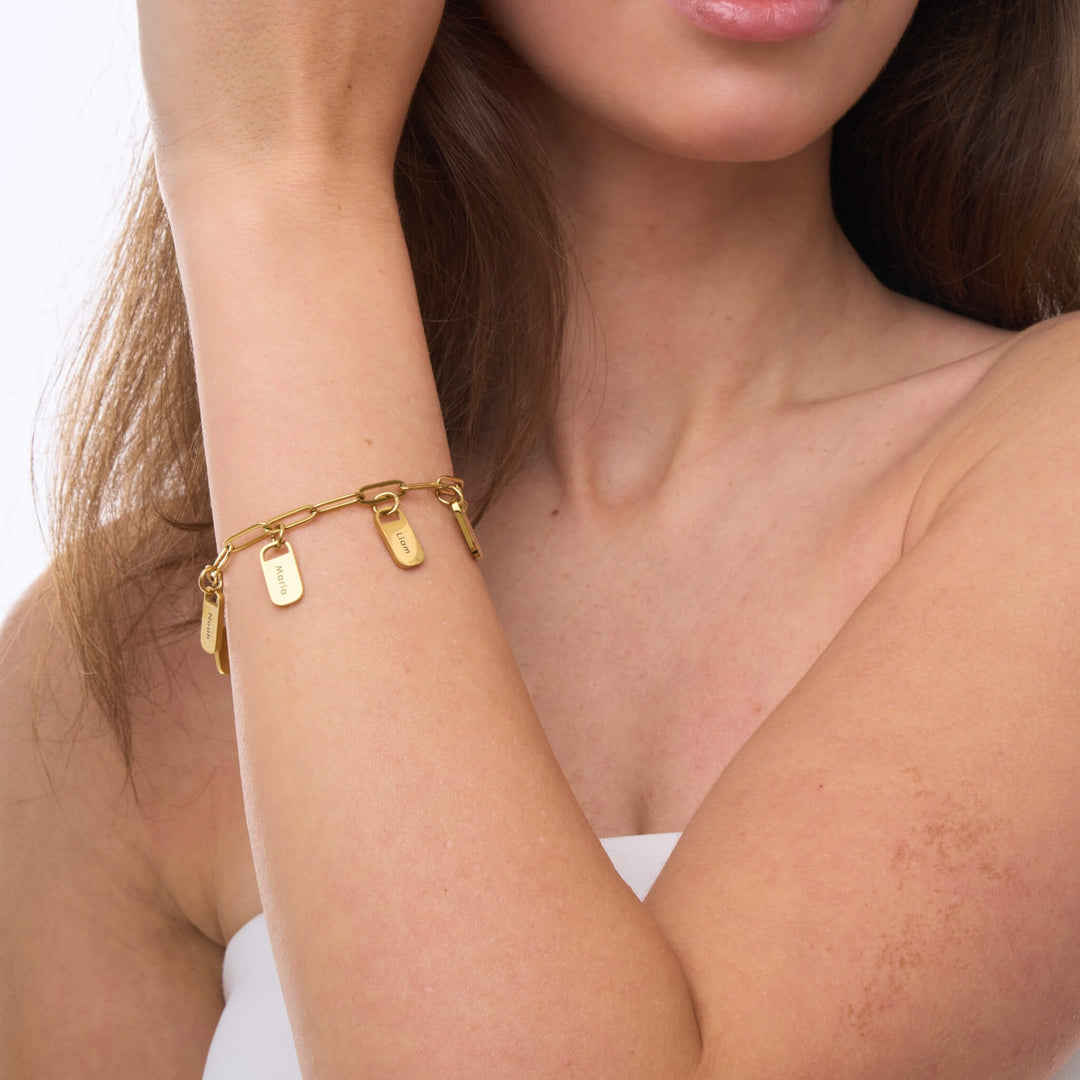 Braccialetto con ciondoli personalizzato