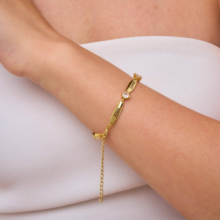 Bracciale personalizzato in cristallo