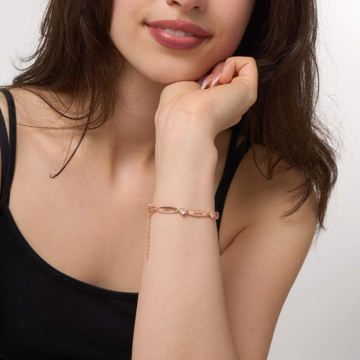 Bracciale personalizzato in cristallo