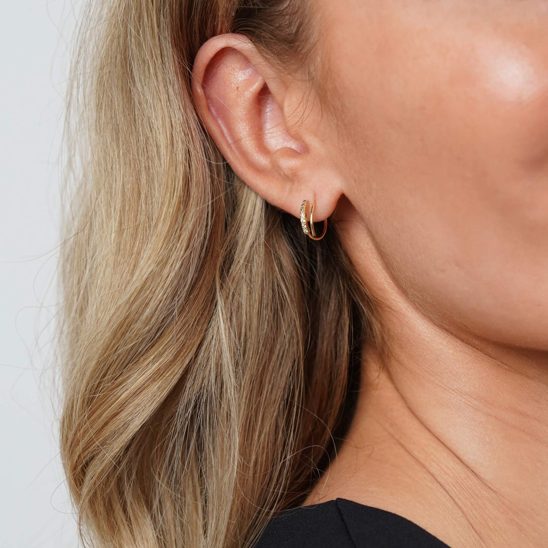 Orecchini doppi in cristallo