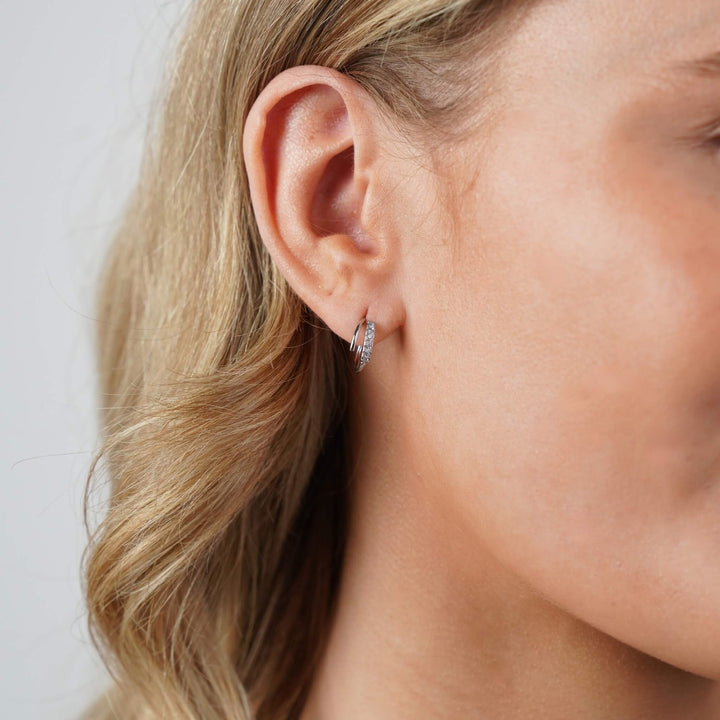 Orecchini doppi in cristallo