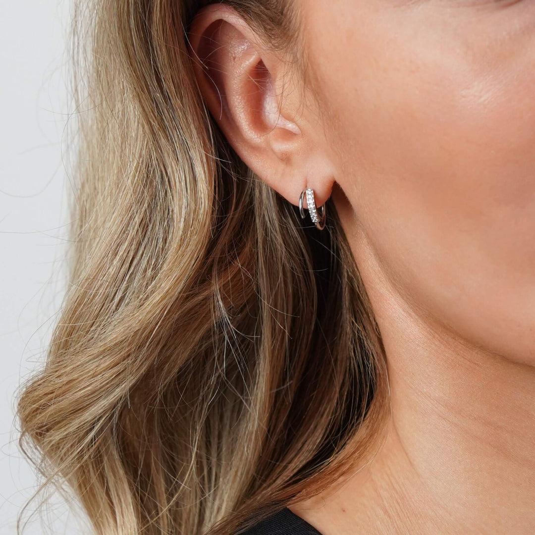 Orecchini doppi in cristallo