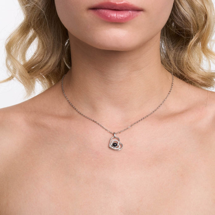 Collana con ciondolo a forma di cuore personalizzata