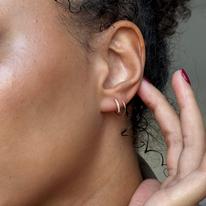 Orecchini doppi in cristallo