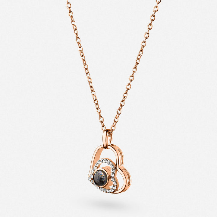 Collana con ciondolo a forma di cuore personalizzata