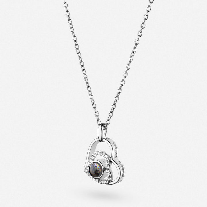 Collana con ciondolo a forma di cuore personalizzata