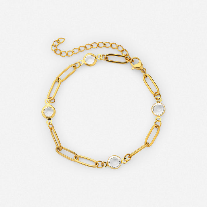 Bracciale con pietra di diamante