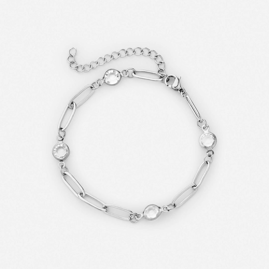 Bracciale con pietra di diamante